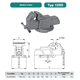 Etau d'établi 1250-125L Bison S.A. 5907412038100