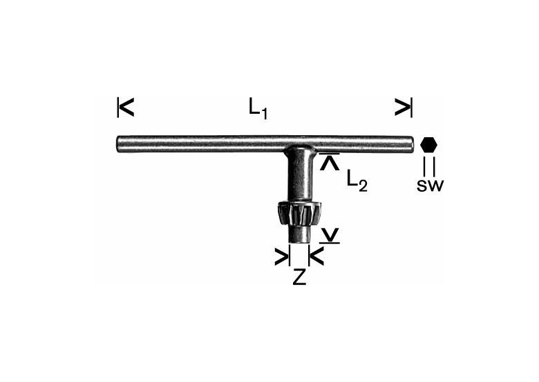 Clés de rechange pour mandrins Bosch 1607950041