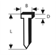 Clou type 47 Bosch 1609200378