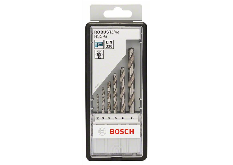 Coffrets de forets à métaux laminés 6 pièces HSS-G Robust Line, 135° Bosch 2607010529