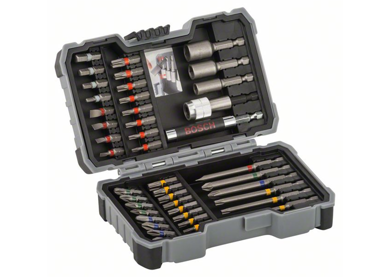 Coffret d'embouts de vissage et jeu de douilles 43pcs Bosch 2607017561