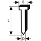 Pointe à tête fraisée pour cloueur pneumatique , SK64 20G Bosch 2608200530