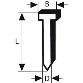 Pointe à tête fraisée pour cloueur pneumatique , SK64 20G Bosch 2608200532