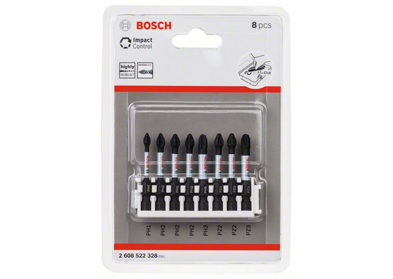 Set de 8 Embouts de vissage courts Impact Control Bosch 2608522328