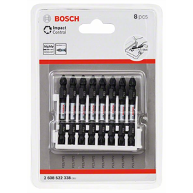 Set de 8 Embouts de vissage courts Impact Control Bosch 2608522338