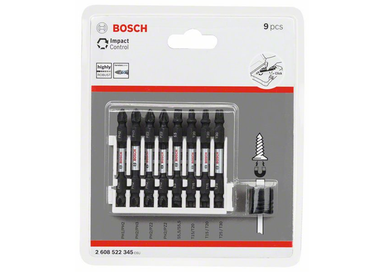 Set de 9 Embouts de vissage courts Impact Control Bosch 2608522345