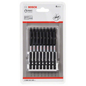 Set de 8 Embouts de vissage courts Impact Control Bosch 2608522349