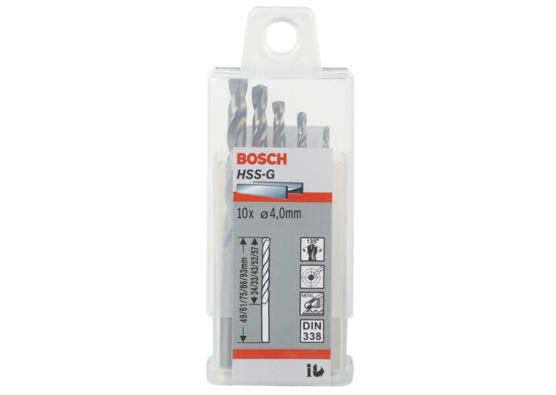 Forets à métaux rectifiés HSS-G, DIN 338 Bosch 2608585471