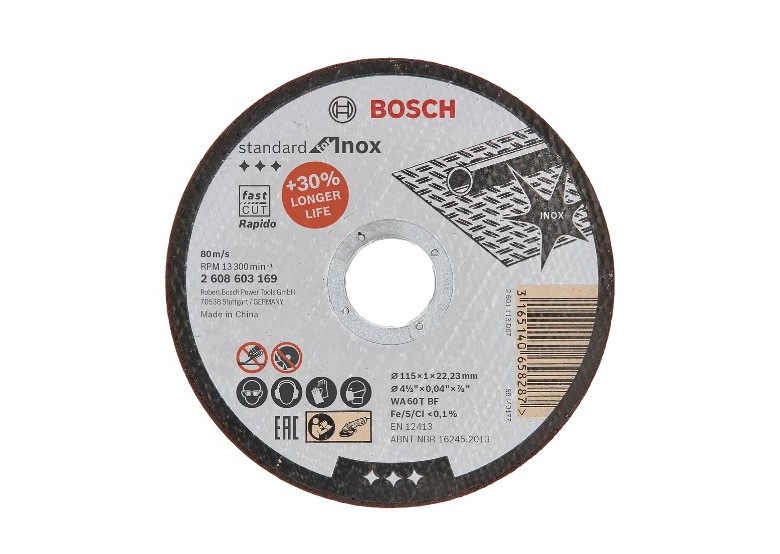 Disque à tronçonner  Standard for Inox – Rapido Bosch 2608603169