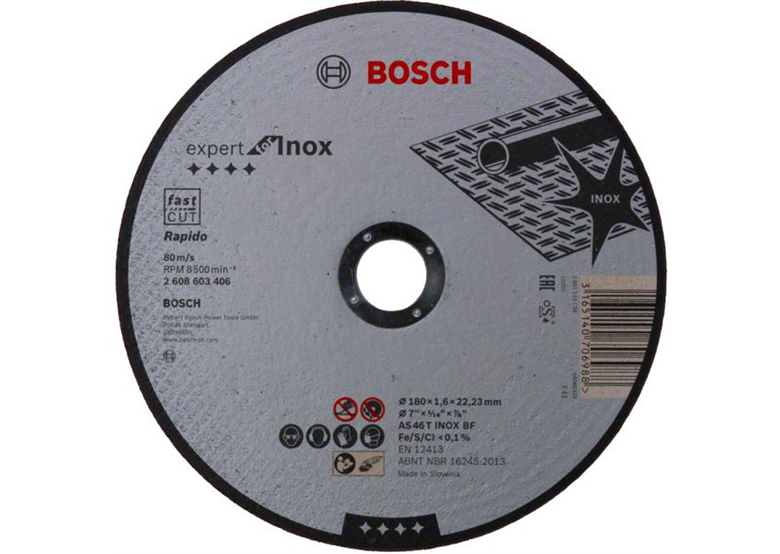 Disque à tronçonner  Expert for Inox – Rapido Bosch 2608603406