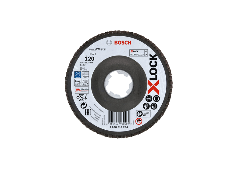 Disque à lamelles 125mm G120 concave Bosch 2608619204