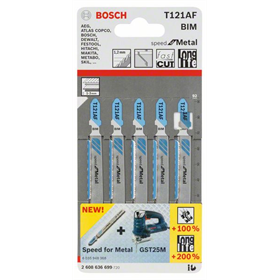 Lames de scie sauteuse T 121 AF Bosch 2608636699