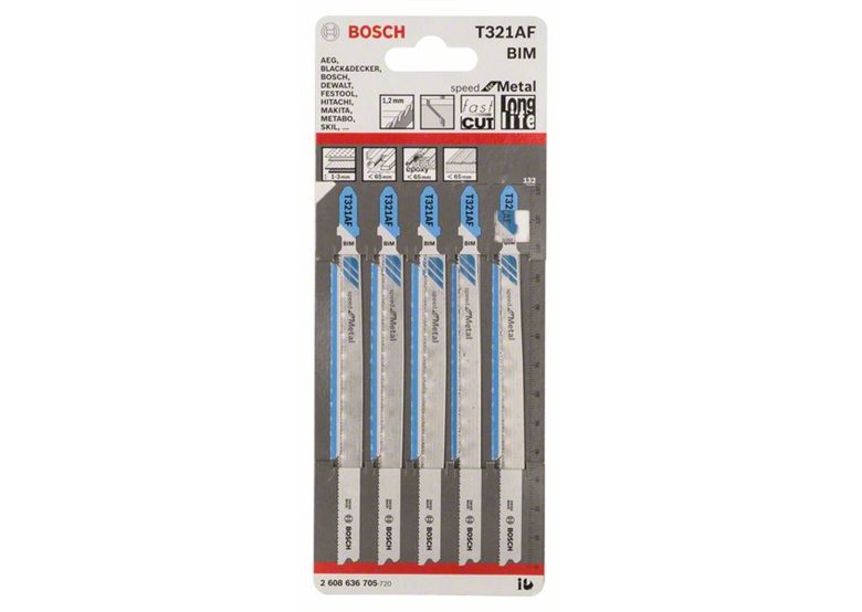 Lames de scie sauteuse T 321 AF Bosch 2608636705