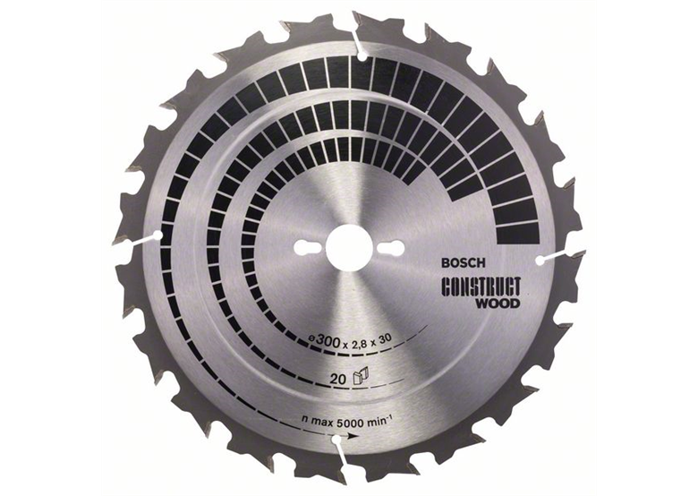 Lame de scie circulaire Construct Wood 300x30mm T20 Bosch 2608640700