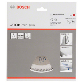 Lame de scie circulaire  Top Precision Best for Multi Material 165x20mm T56 Bosch 2608642387