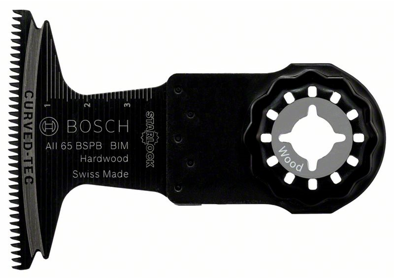 Lame  BIM pour outils avec interface AII 65 BSPB Hard Wood Bosch 2608662031