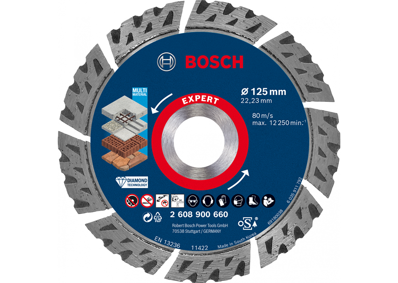 Disque diamant 125x22,23x2,2mm Expert Bosch 2608900660