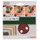 Set de feuilles abrasives pour ponceuse excentrique 125mm, 6pcs Bosch 2609256A28