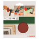 Set de feuilles abrasives pour meuleuse d'angle et perceuse 125mm,G120, 5pcs Bosch 2609256B45