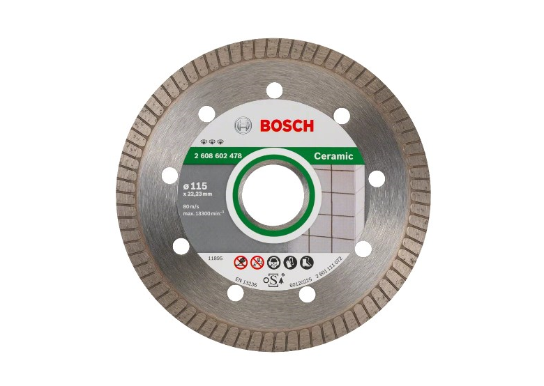 Disque diamant 115mm Bosch Best for Ceramic Extra Clean Turbo