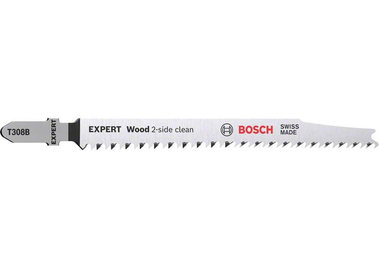 Lame de scie sauteuse, 25pcs Bosch EXPERT Wood 2-side clean T 308 B