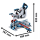 Scie à onglets Bosch GCM 18V-254 D