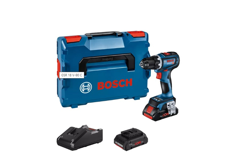 Perceuse-visseuse Bosch GSR 18V-90 C 2x4,0Ah L-BOXX 136