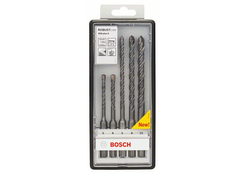 Forets Robust Line SDS-plus-5 pour perforateur, set de 5 pièces Bosch SDS Plus-5 Robust Line