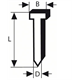 Pointe à tête fraisée SK64 20G Bosch SK64-20 38G