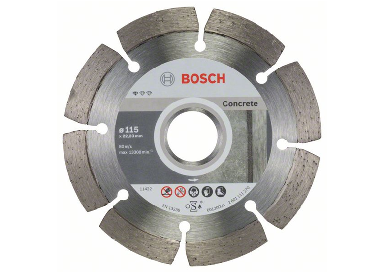 Disque à tronçonner diamantés 115mm Bosch Standard for Concrete