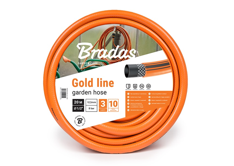 Tuyau d'arrosage 1/2" 20 m Bradas GOLD LINE