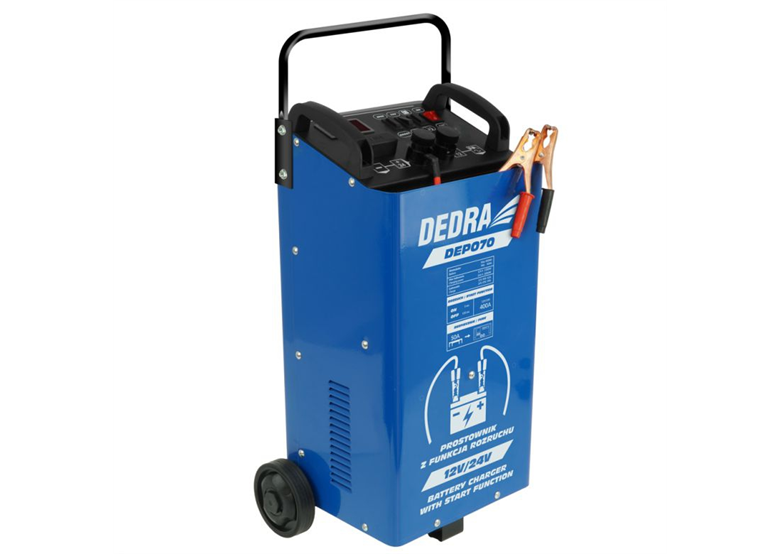 Chargeur de batterie 12-24V 40-400Ah Dedra DEP070