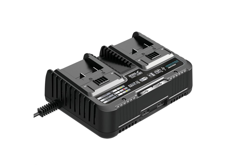 Chargeur 2 ports Dedra SAS+ ALL 18V DED7038V