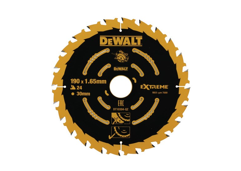 Lame de scie circulaire Extreme 190x30mm DeWalt DT10304