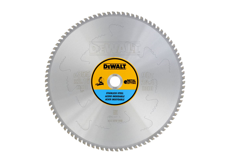 Lame de scie circulaire inox 355x25.4mm, 90Z DeWalt DT1922-QZ