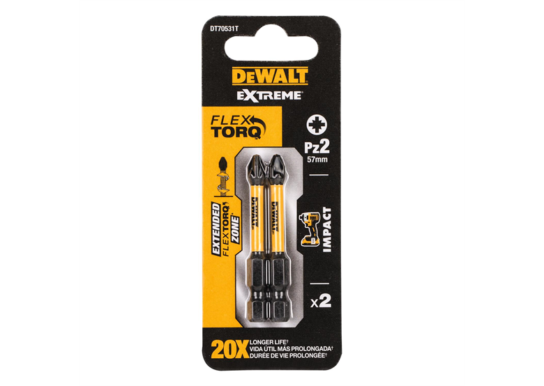 Embouts de vissage TORSION - 2pcs. DeWalt DT70531T