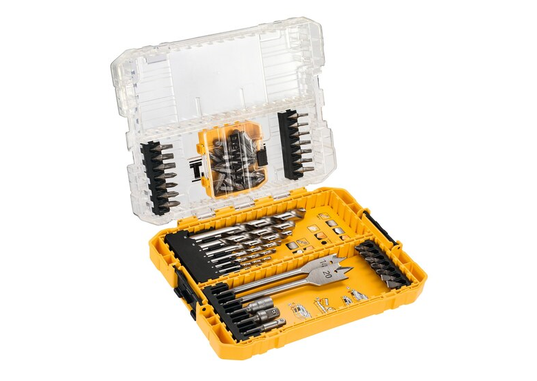 Coffret embouts et forets à bois, 55pcs. DeWalt DT70757