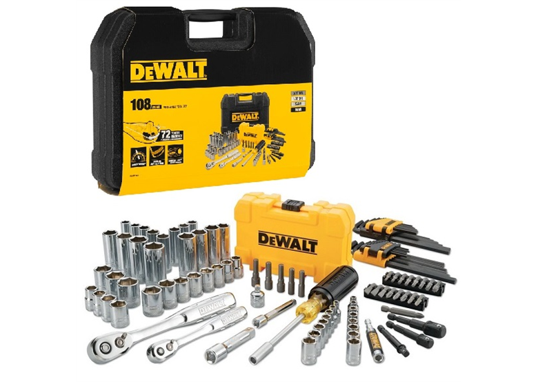 Coffret outillage mécanicien 108pcs. DeWalt DWMT73801-1