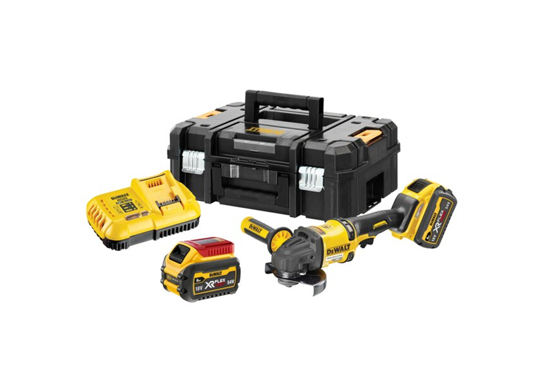 Meuleuse d'angle DeWalt FLEXVOLT DCG418T2 2x6,0Ah TSTAK II