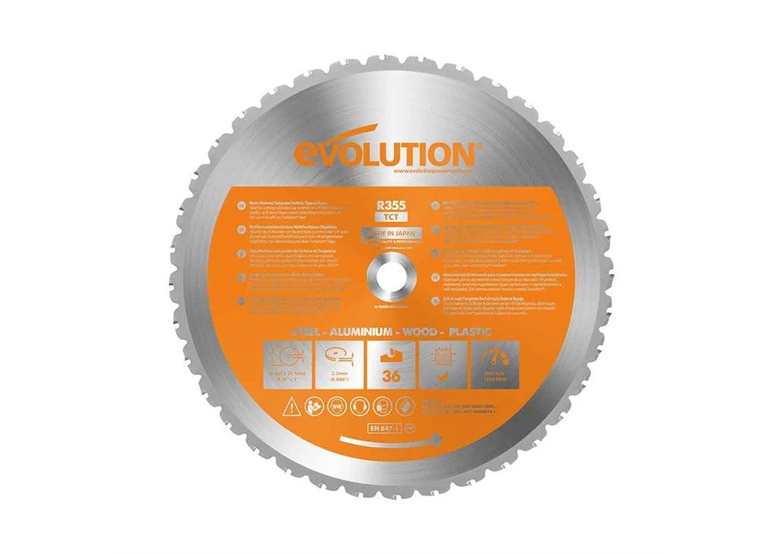 Lame de scie polyvalente TCT RAGE 355mm / 36 dents Evolution EVO-355-MULTI