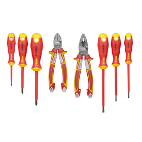 Kit d'embout, tenailles et pinces 8pcs. Felo Ergonic