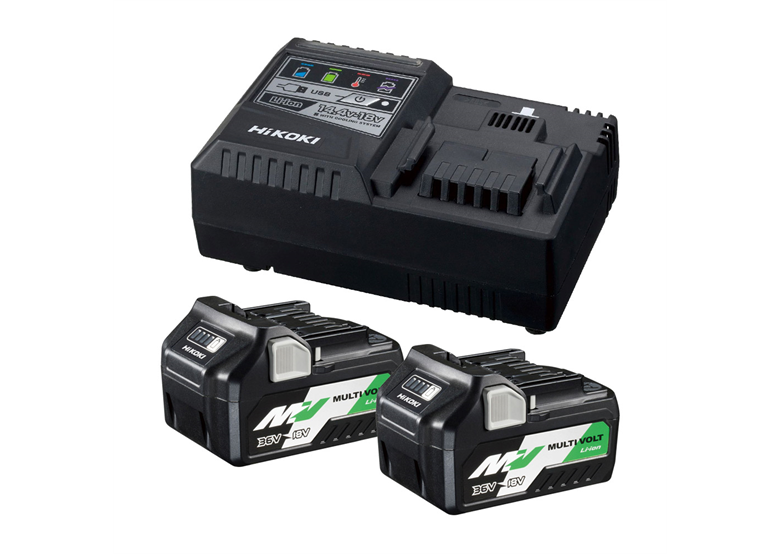 Kit de démarrage 18V: Batterie 2x2,5Ah BSL36A18X + chargeur UC18YSL3 Hikoki UC18YSL3 WHZ