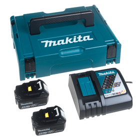 Batteries 18V 5,0Ah (x2) et chargeur Makita 197624-2