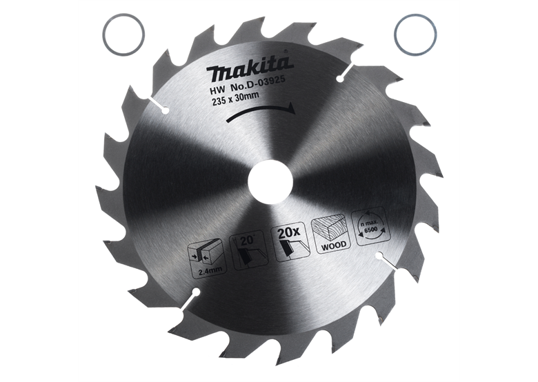 Disque à bois HM 235x30mm T20 Makita D-03925