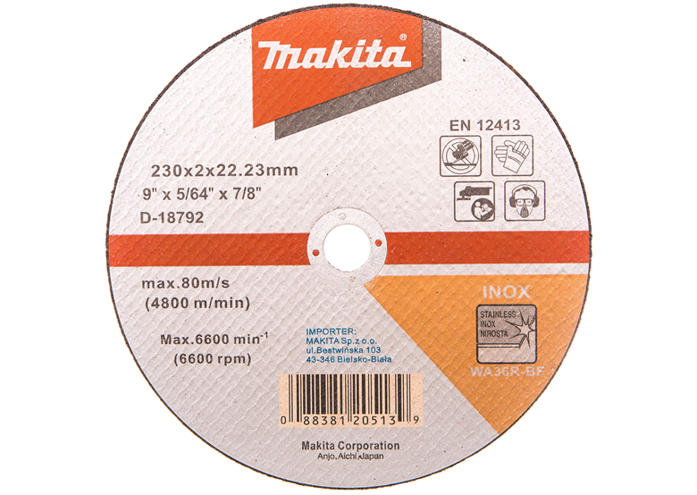 Disque INOX Makita D-18792