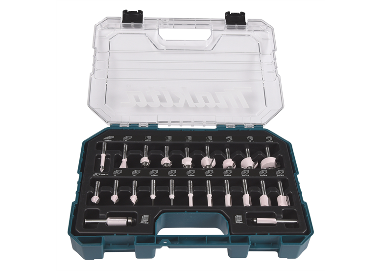 Coffret de 22 fraises - 8mm Makita D-74778