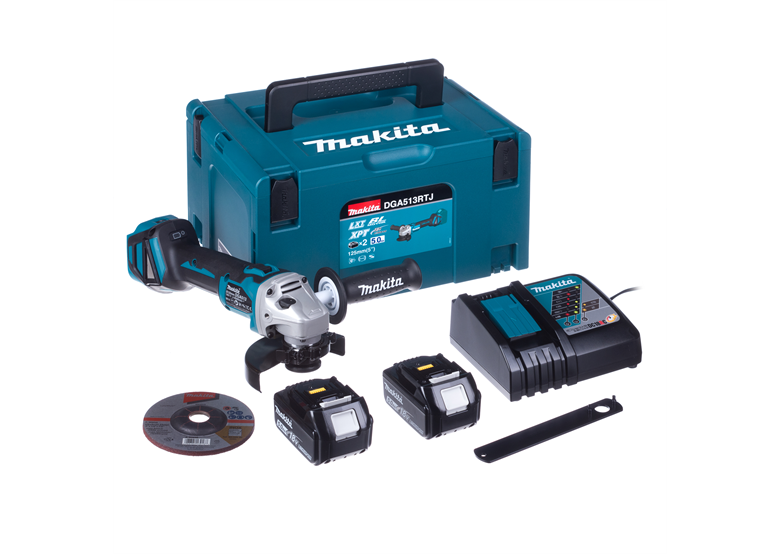 Meuleuse d'angle Makita DGA513RTJ 2x5.0Ah MAKPAC 3