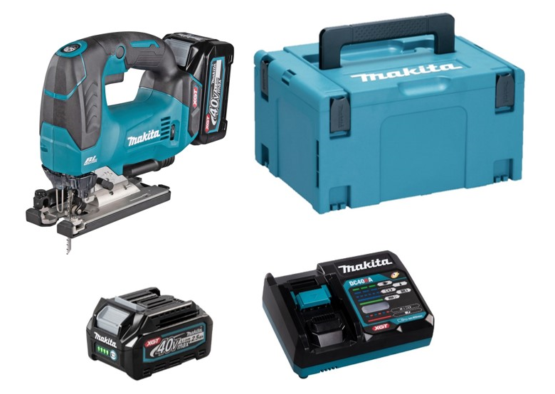 Scie sauteuse Makita XGT JV002GD201 2x2,5Ah MAKPAC 3