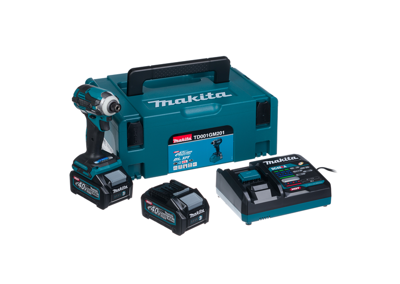 Visseuse à chocs Makita XGT TD001GM201 2x4,0Ah MAKPAC 2