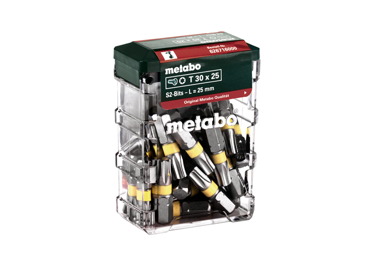 Jeu d'embouts T30, SP, 25pcs. Metabo 626716000